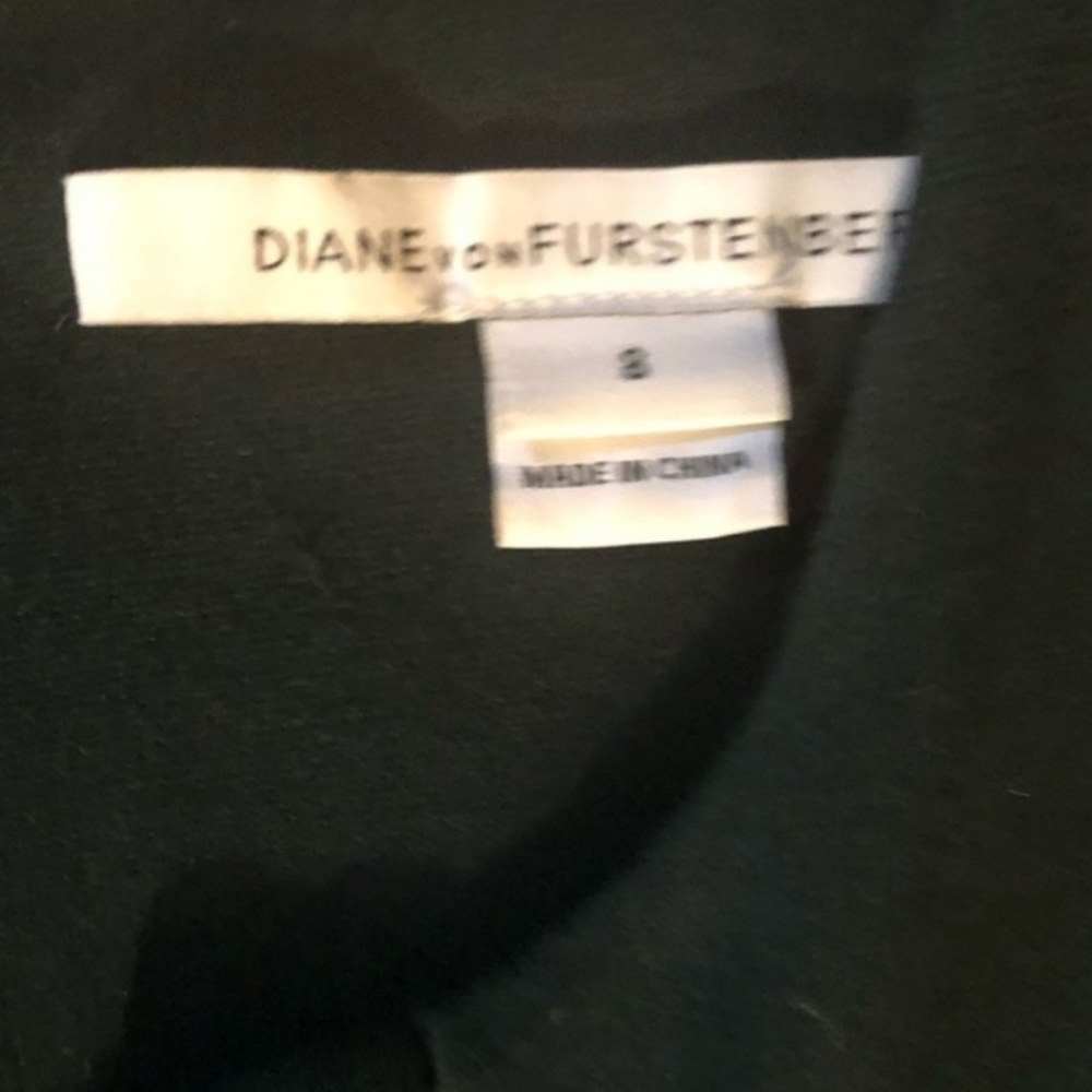Diane Von Furstenberg Savri Dress in Forest Green 8 - Picture 9 of 9